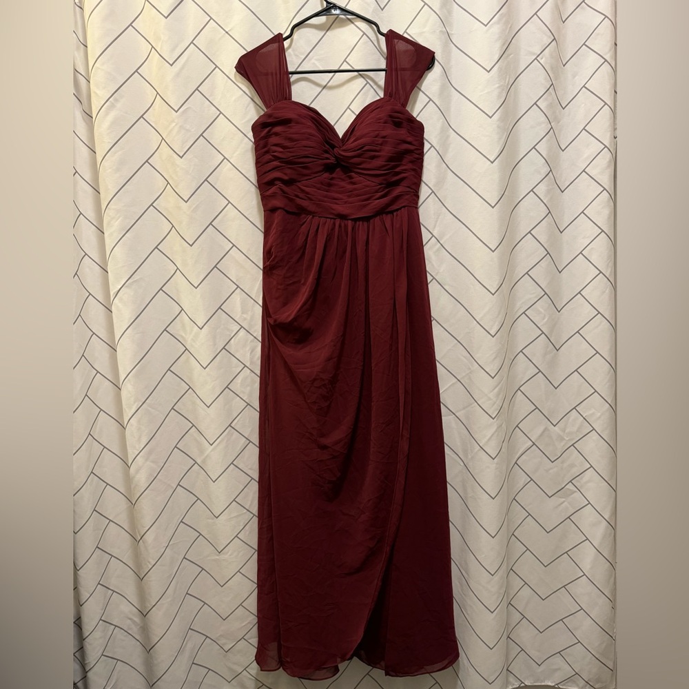Azazie Cabernet Millie Bridesmaid Dress